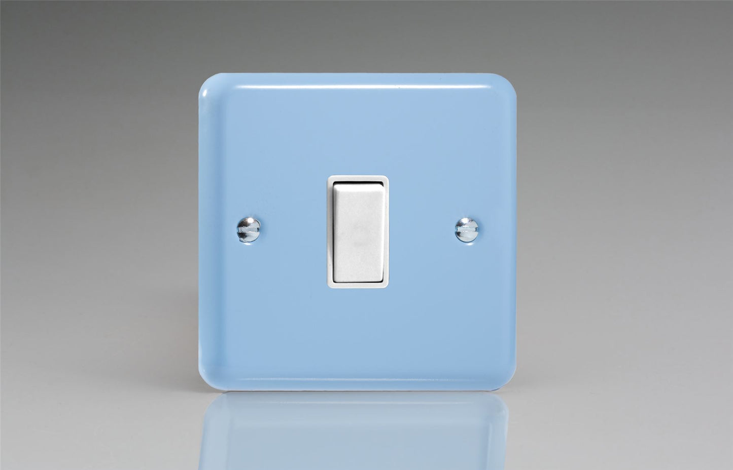 Varilight Pastel 1 Gang 2 Way Rocker Light Switch Blue Pastel XY1W.DB