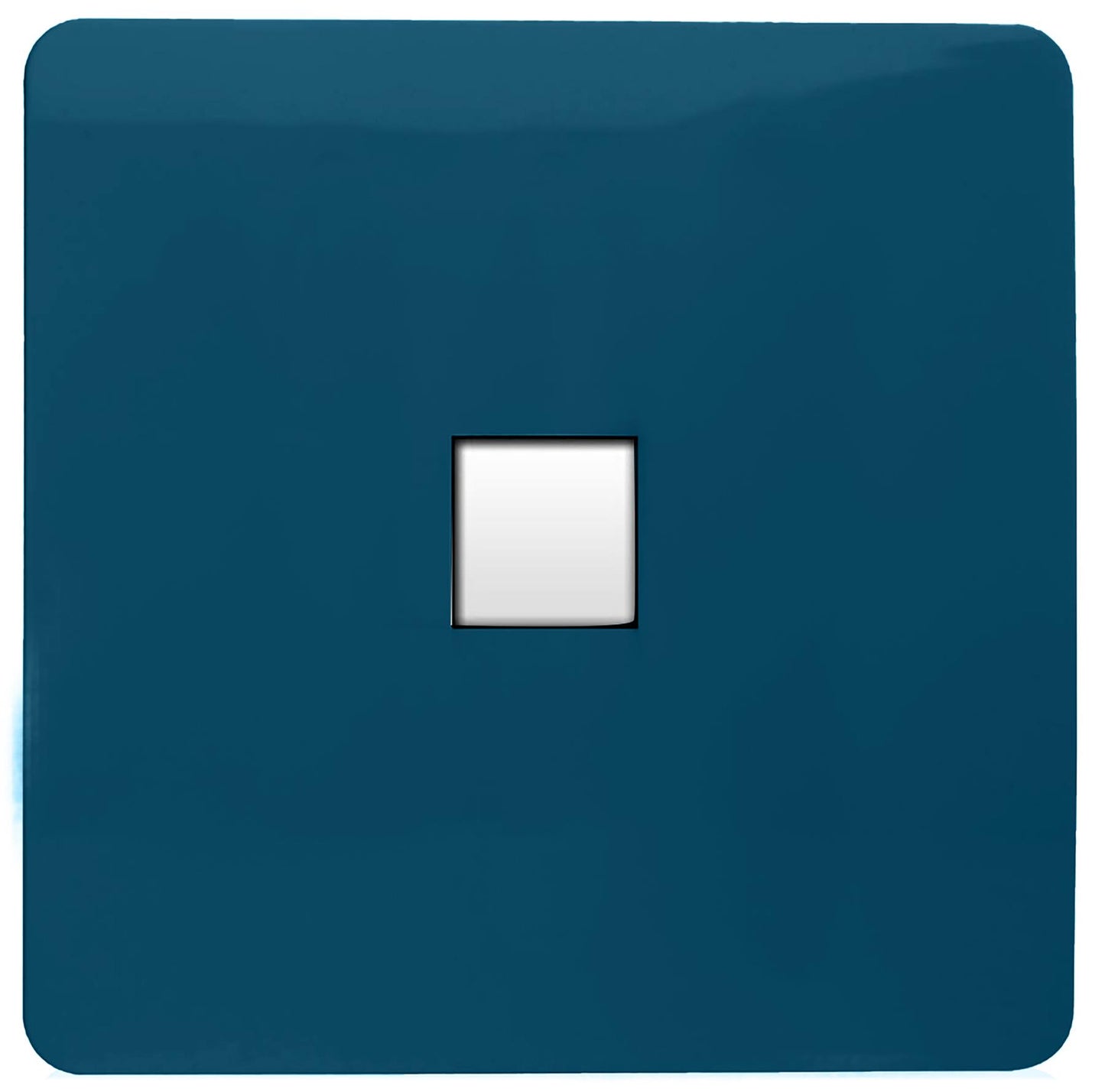 Trendi Artistic Modern Glossy Tactile RJ45 Cat 5e Ethernet Socket Midnight Blue