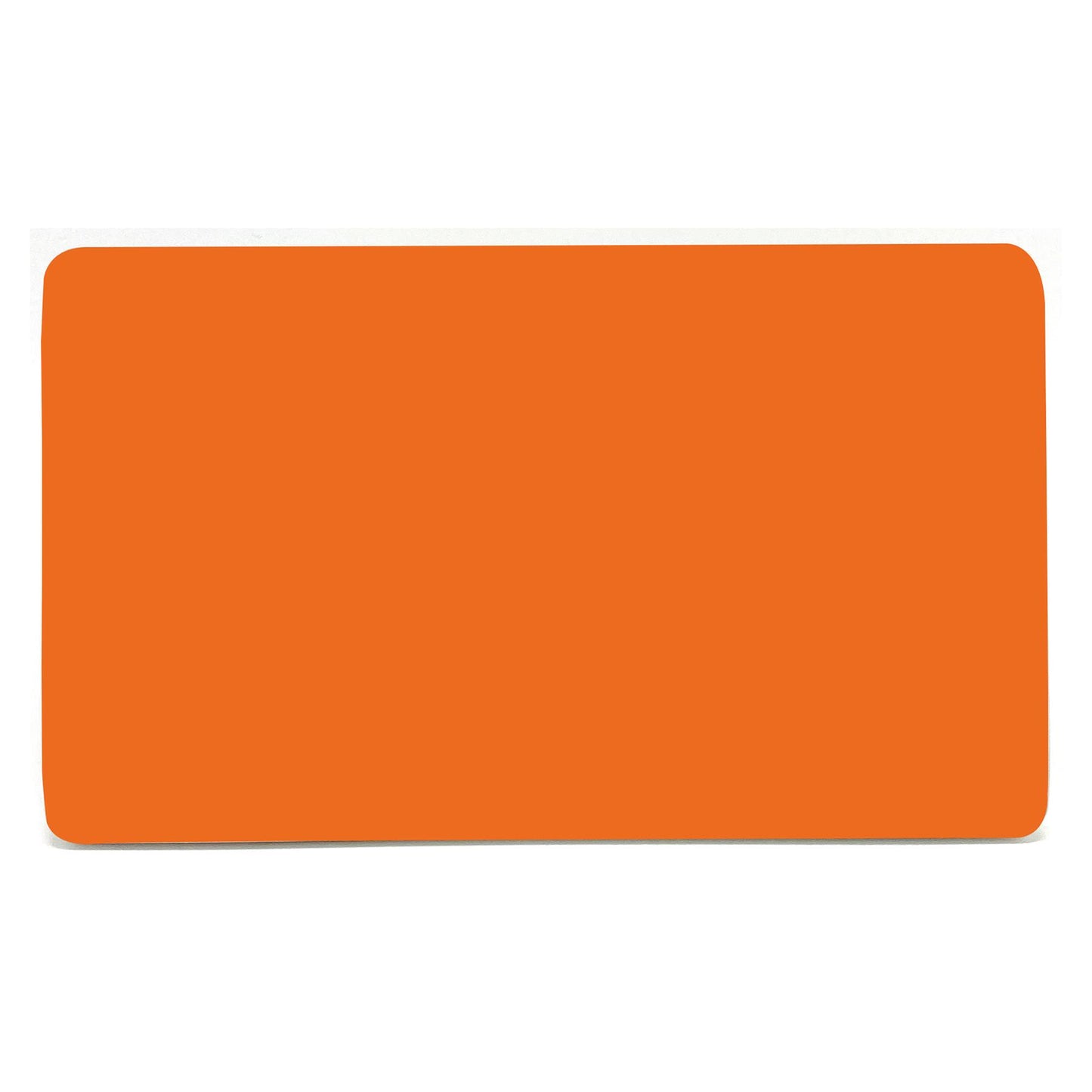 Trendi Switch Artistic Modern Glossy Decorative Screwless Standard Double Wall Blanking Plate for Electrical Sockets, Outlet with Screws in Sunset Orange - ART-2BLKOR