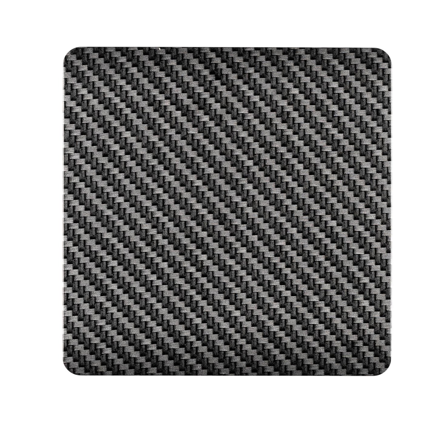 Trendi Switch Single Modern Designer Blanking Plate in Carbon Fibre