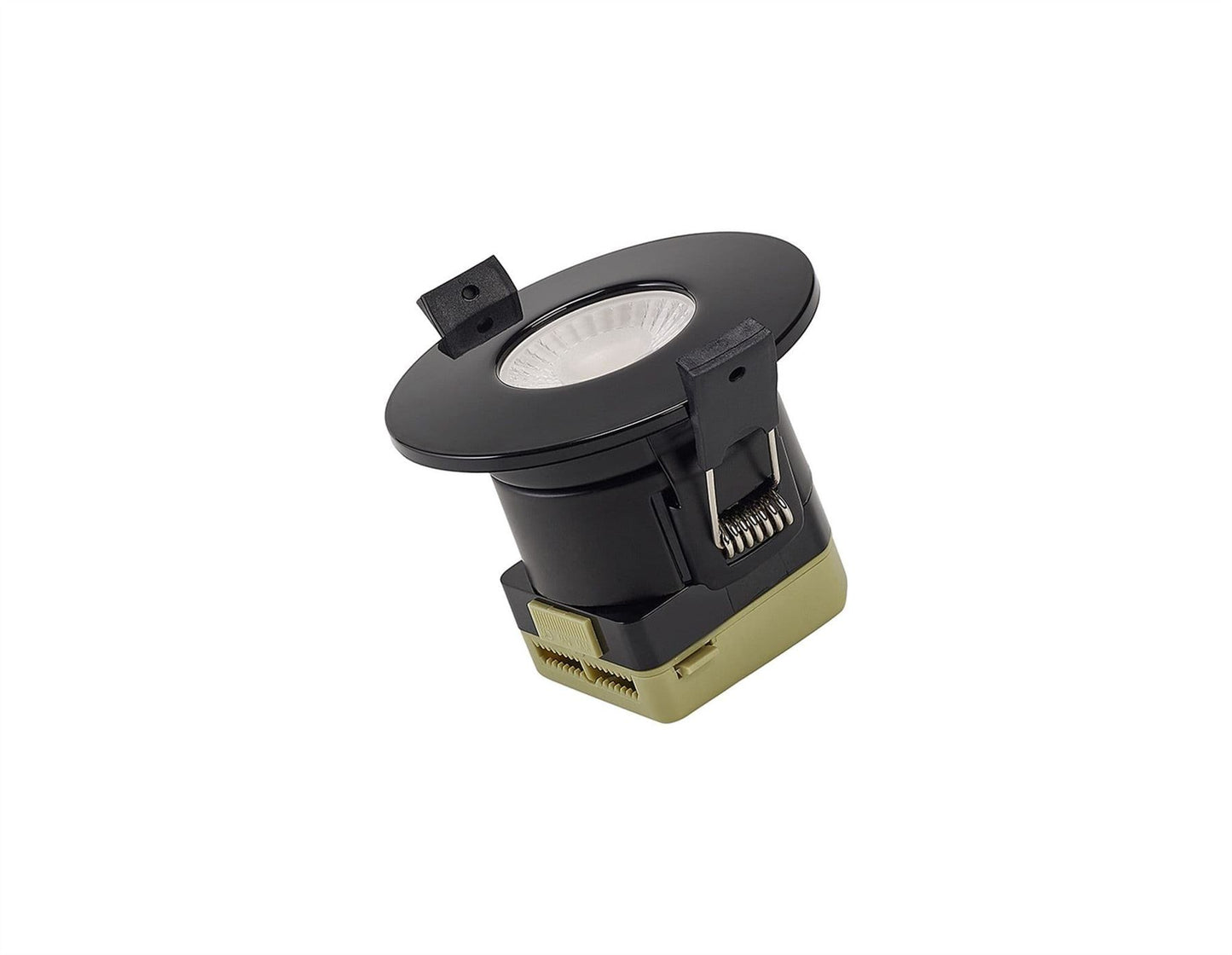 Trendi Switch Dimmable IP65 CCT LED Fire Rated Downlight in Piano Black