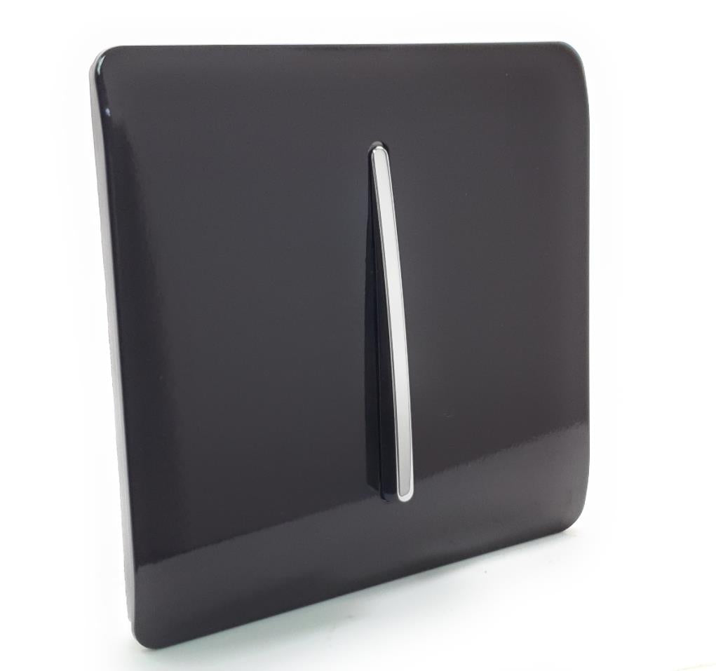 Trendi Artistic Modern Glossy Home Automation Switch Dark Brown