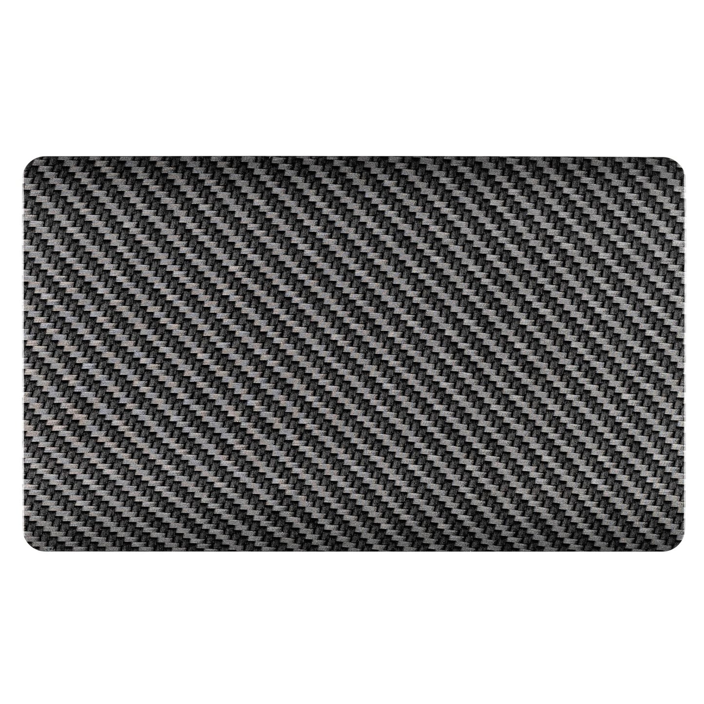 Trendi Switch Artistic Modern Glossy Decorative Screwless Standard Double Wall Blanking Plate for Electrical Sockets, Outlet with Screws in Carbon Fibre - ART-2BLKCF