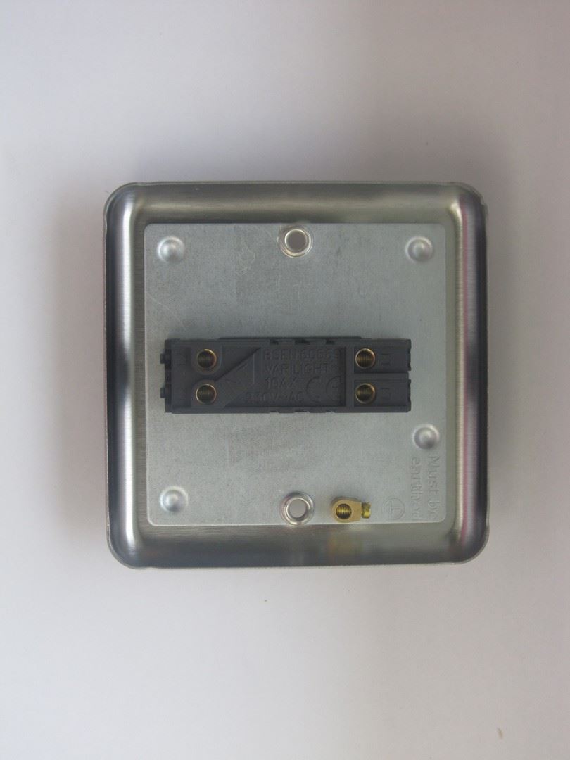 Varilight 1 Gang 10A Intermediate Dolly Toggle Light Switch Brushed Matt Chrome XST7