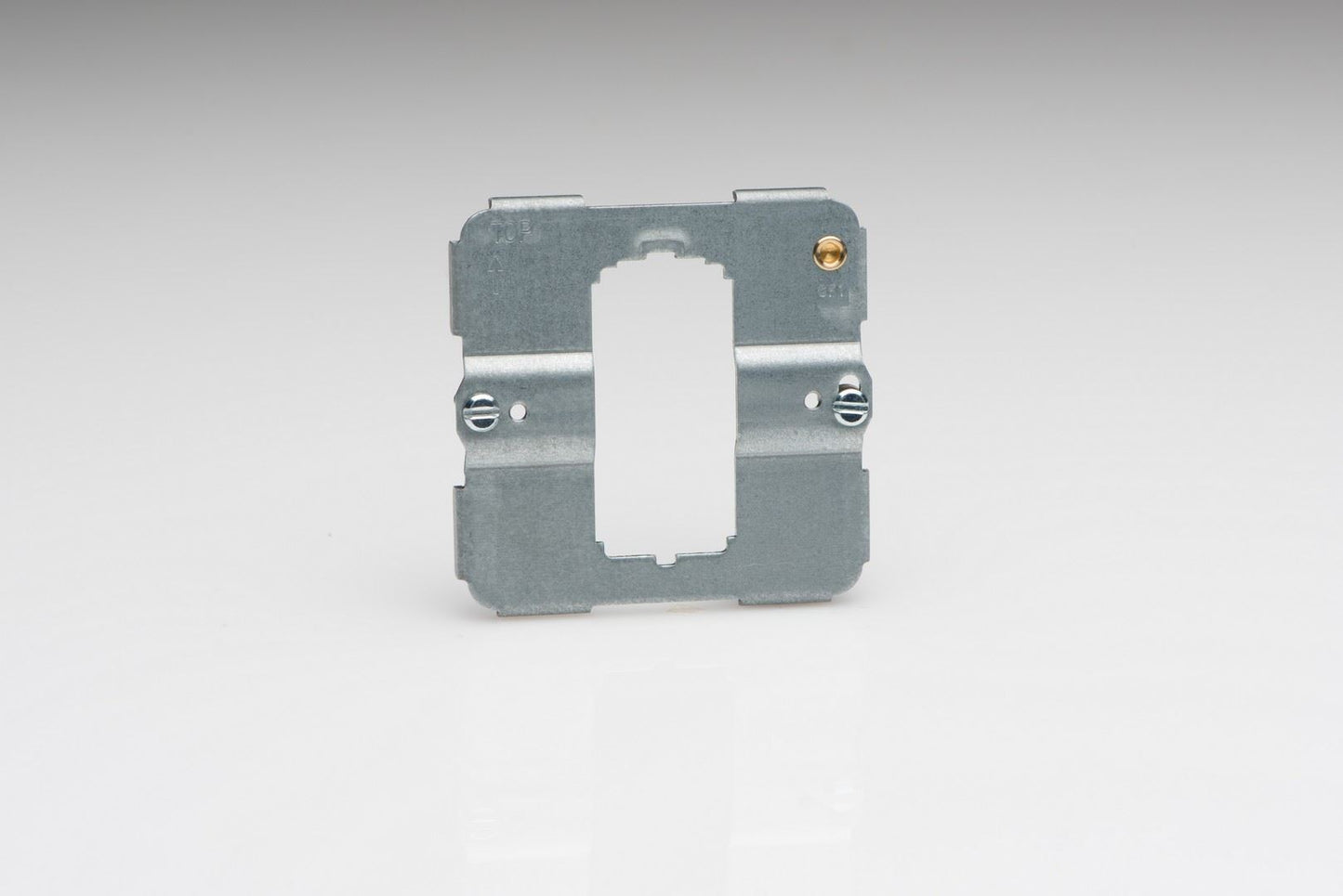 Varilight 1-Gang PowerGrid Plate including Yoke (Single Plate) in Classic Matt Chrome w/