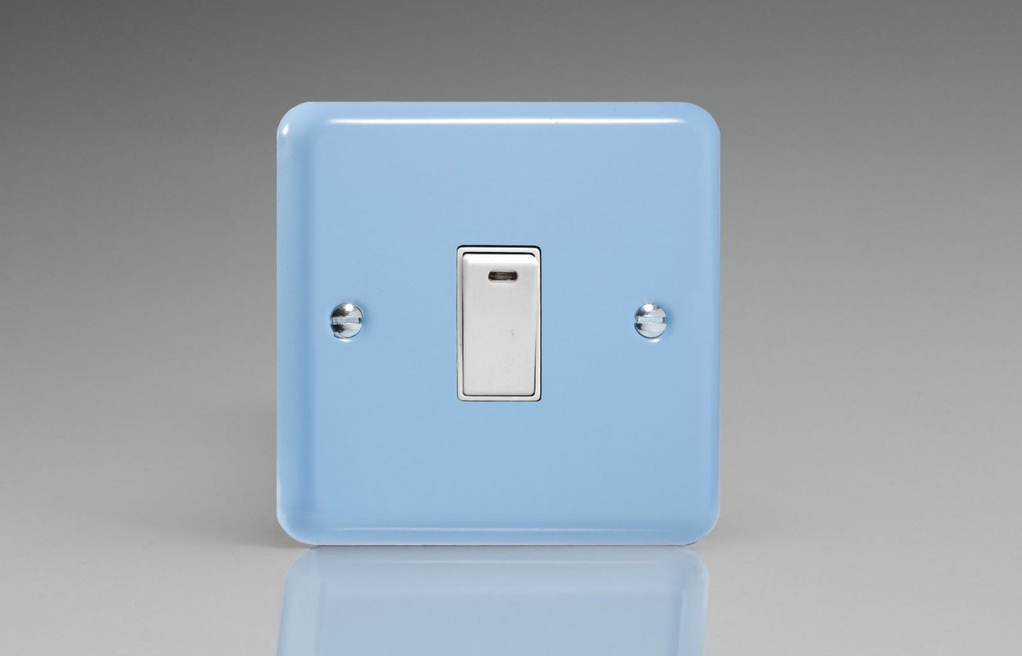 Varilight Pastel 1G 20A Double Pole Rocker Light Switch Neon Indicator Light Duck Egg Blue XY20NW.DB