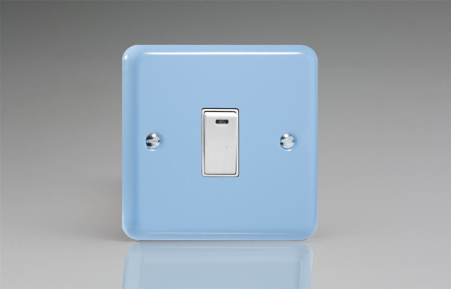 Varilight Pastel 1G 20A Double Pole Rocker Light Switch Neon Indicator Light Duck Egg Blue XY20NW.DB