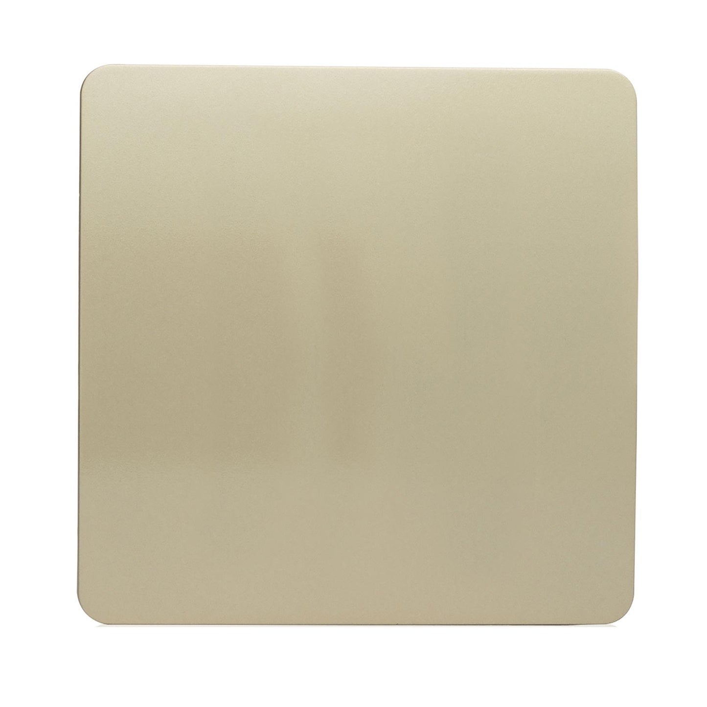 Trendi Switch Artistic Modern Glossy Decorative Screwless Standard Single Wall Blanking Plate for Electrical Sockets, Outlet with Screws in Champagne Gold - ART-BLKGO