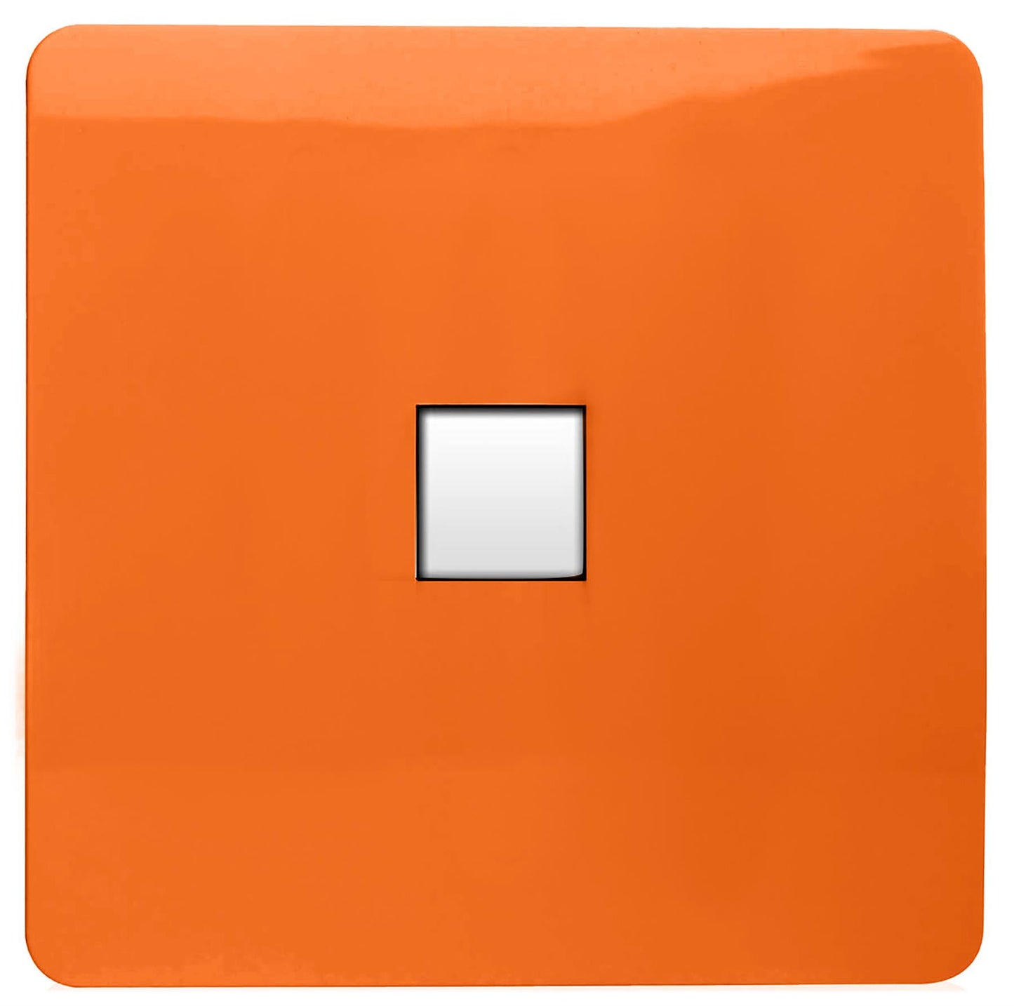 Trendi Artistic Modern Glossy Tactile Telephone Socket Orange
