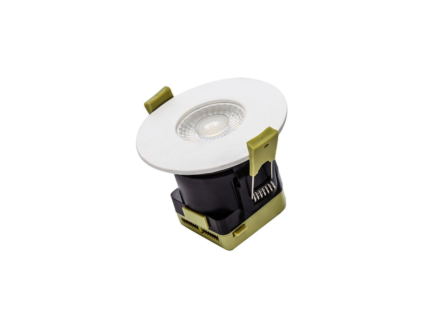 Trendi Switch Dimmable IP65 CCT LED Fire Rated Downlight in Platinum Silver