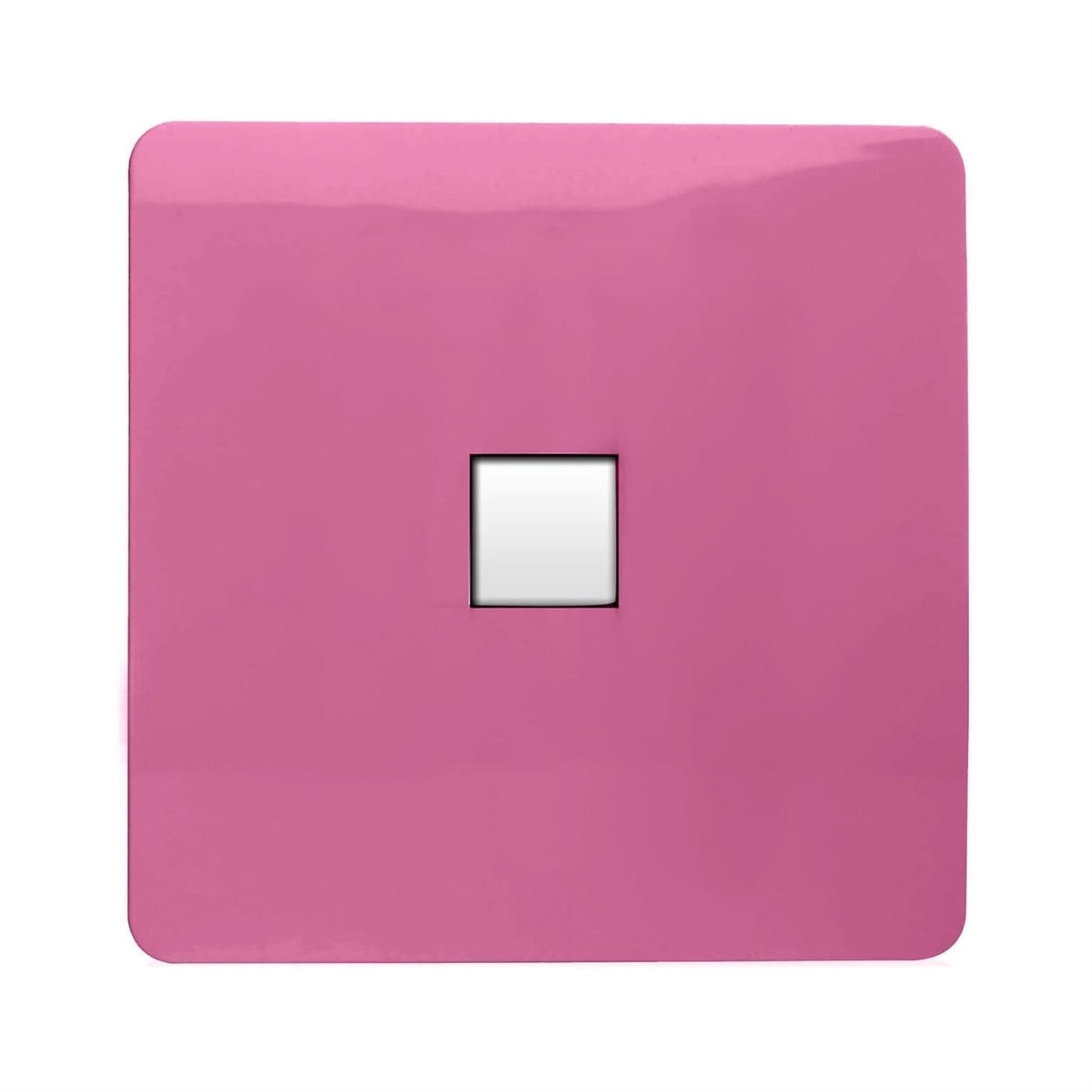 Trendi Switch 1 Gang RJ45 Cat 6 Modern Designer PC Ethernet Socket in Pink