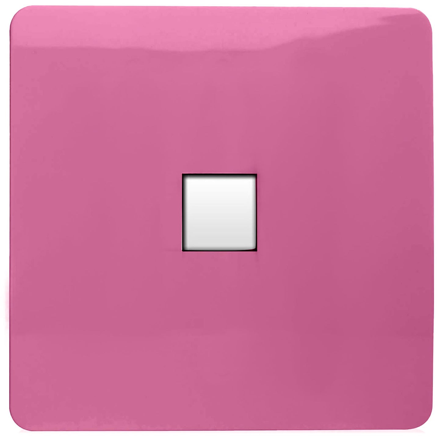 Trendi Artistic Modern Glossy Tactile Telephone Socket Pink
