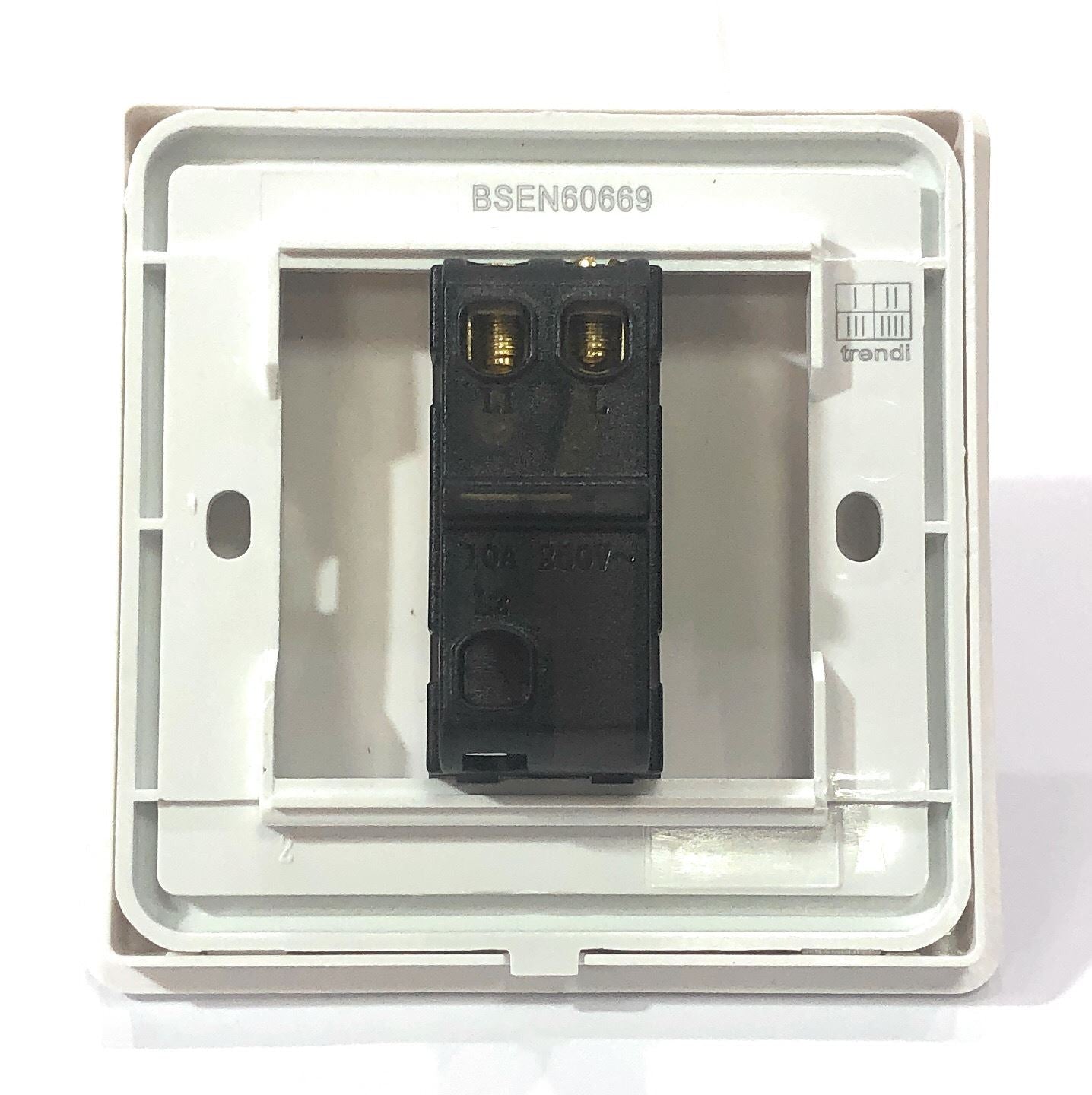 Trendi Artistic Modern Glossy Auto Retractive Door Bell Switch Black ART-DBBK