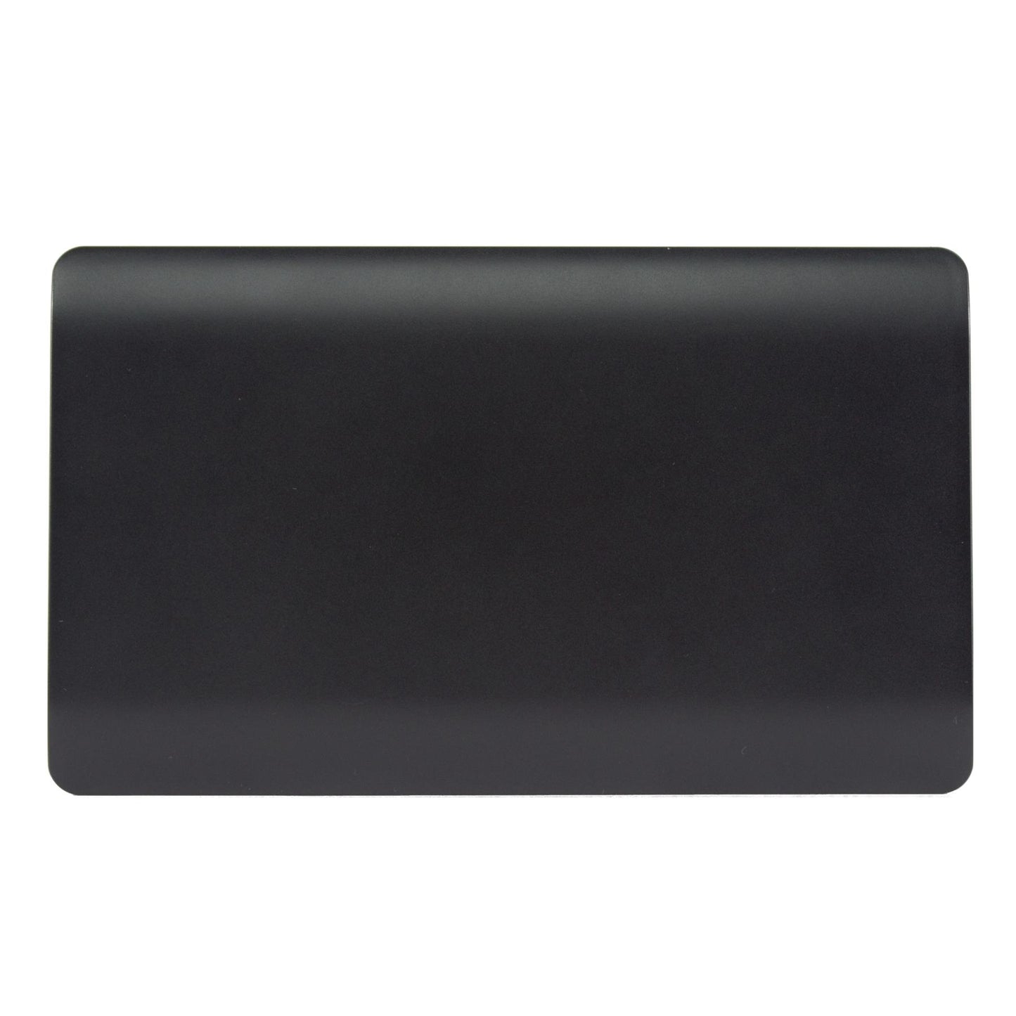 Trendi Switch Artistic Modern Glossy Decorative Screwless Standard Double Wall Blanking Plate for Electrical Sockets, Outlet with Screws in Piano Black - ART-2BLKBK