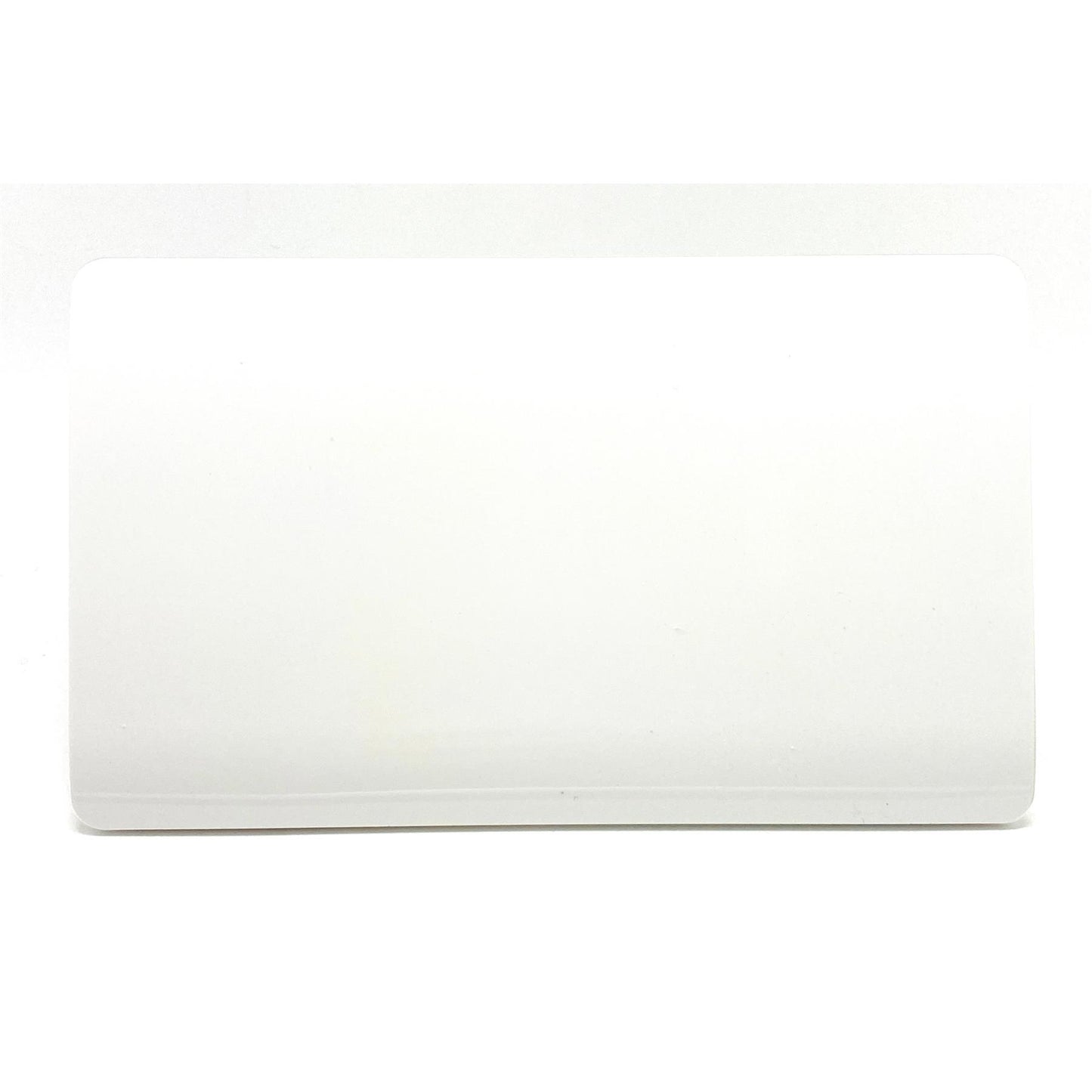 Trendi Switch Artistic Modern Glossy Decorative Screwless Standard Double Wall Blanking Plate for Electrical Sockets, Outlet with Screws in Ice White - ART-2BLKWH