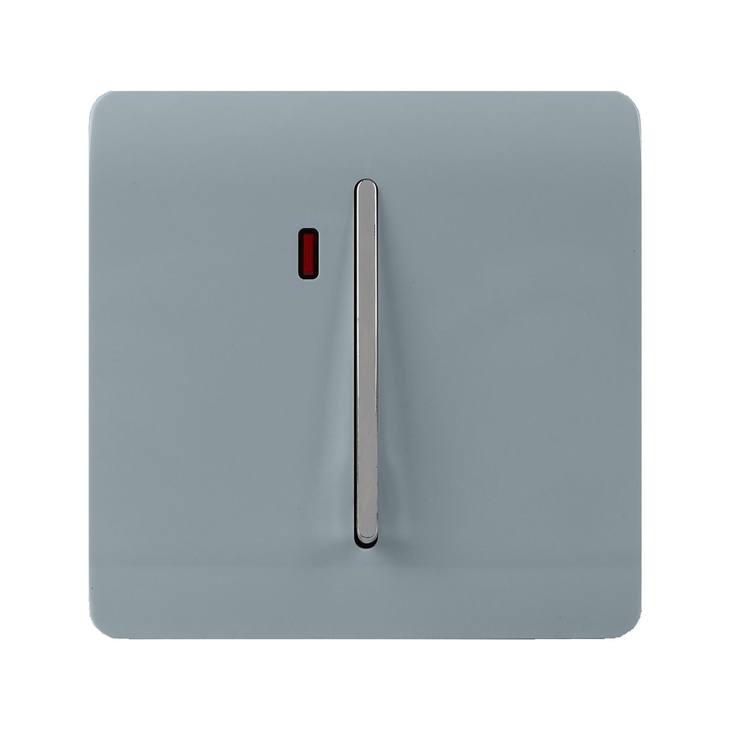 Trendi Artistic Modern Glossy 20 A Tactile Light Switch & Neon Insert Cool Grey