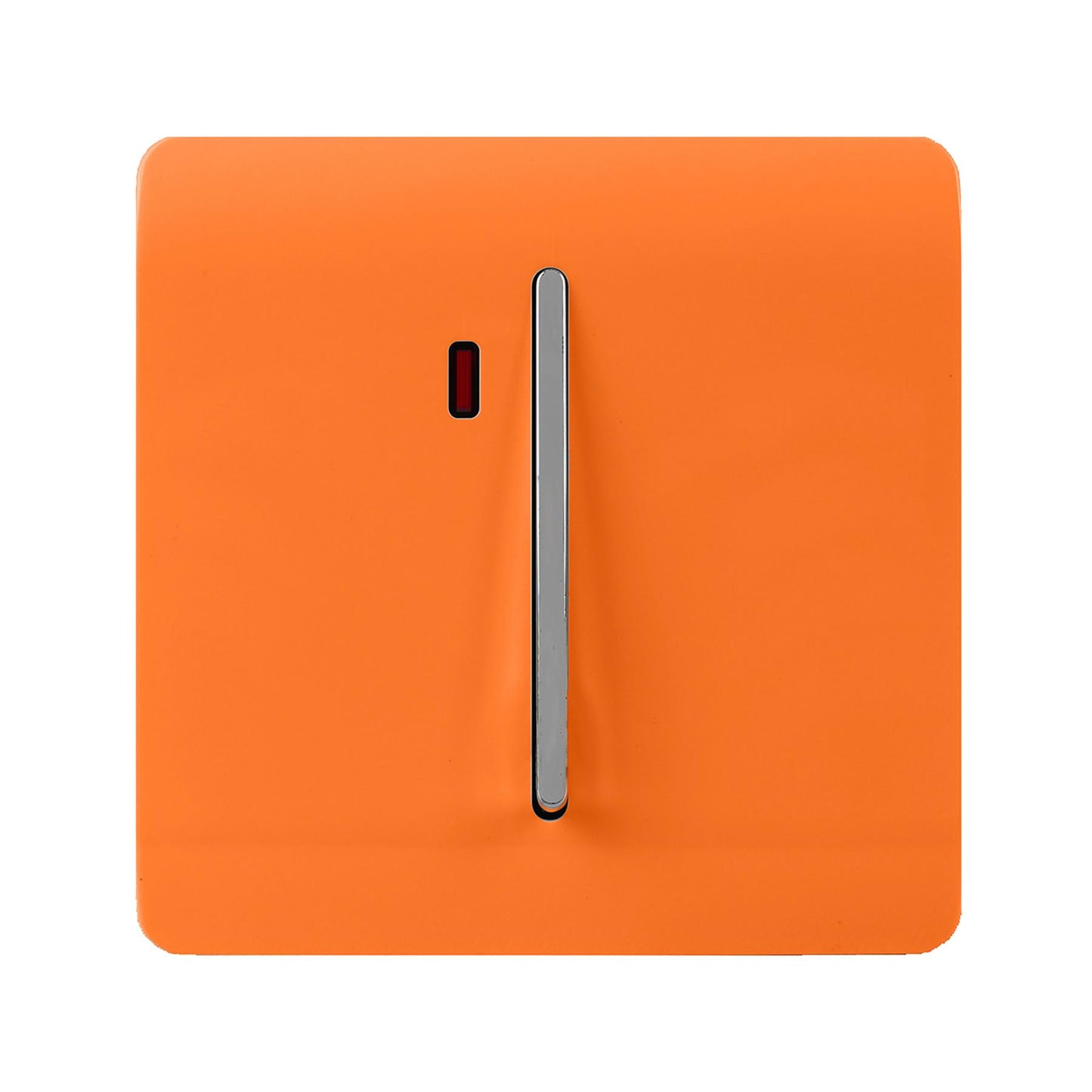 Trendi Artistic Modern Glossy 45 A Tactile Light Switch & Neon Insert Orange