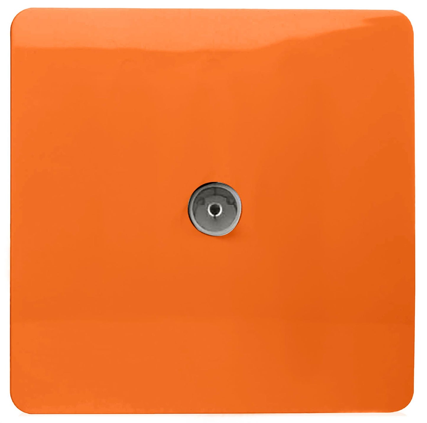 Trendi Artistic Modern Glossy Tactile TV Socket Orange