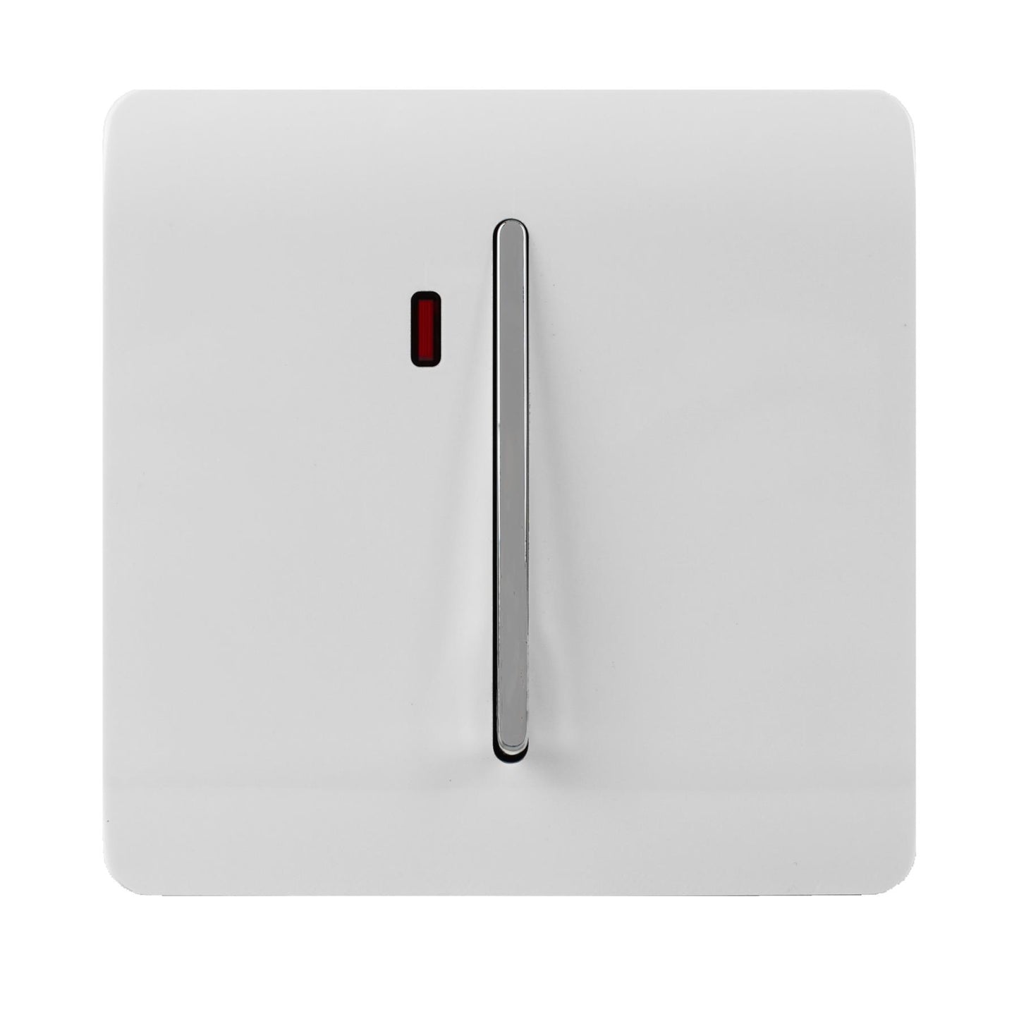 Trendi Artistic Modern Glossy 45 A Light Switch & Neon Insert White ART-WHS2WH