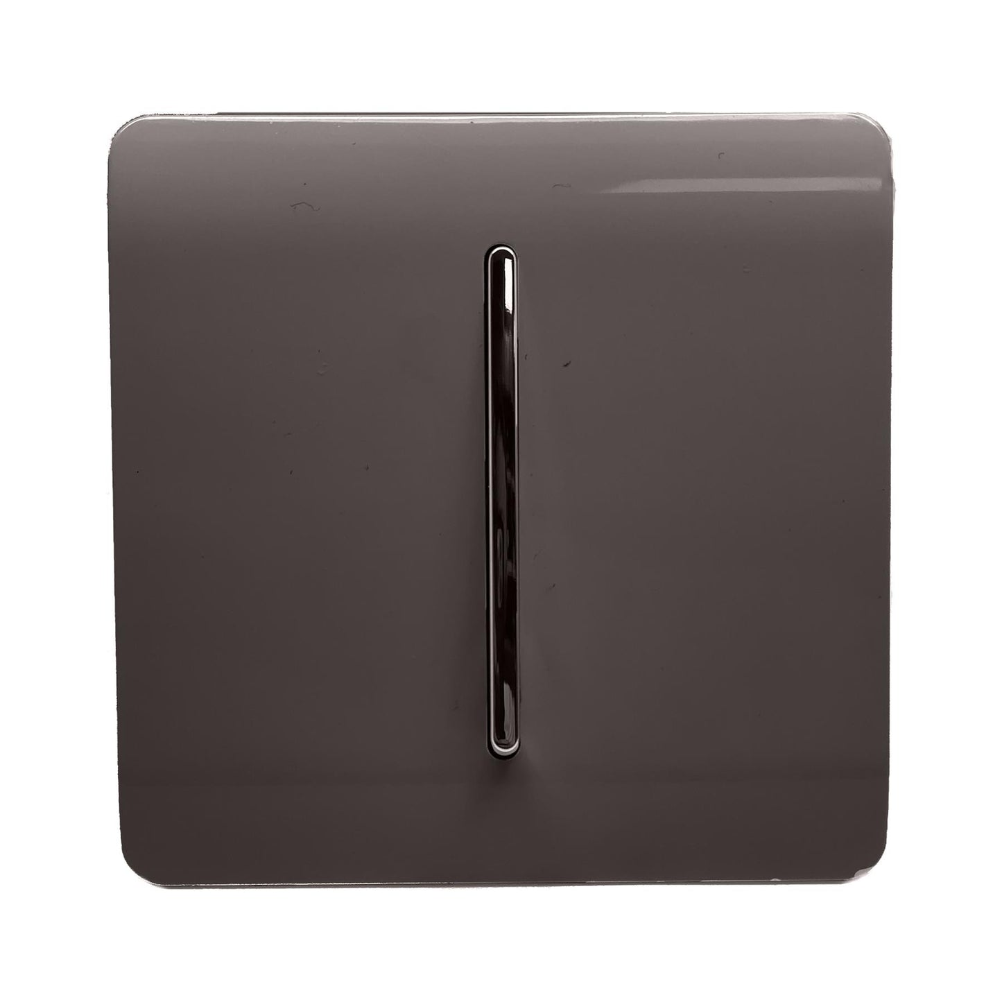 Trendi Artistic Modern Glossy Tactile Auto Retractive Door Bell Switch Dark Brown