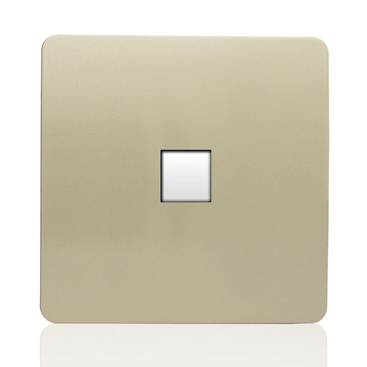 Trendi Artistic Modern RJ45 Cat 5e & Cat 6 Ethernet Socket Gold ART-PCGO