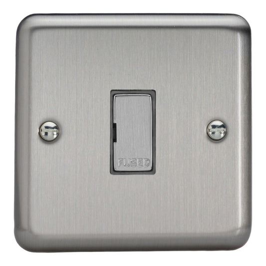 Varilight 13A Unswitched Fused Spur Matt Chrome Dec Insert XS6UD