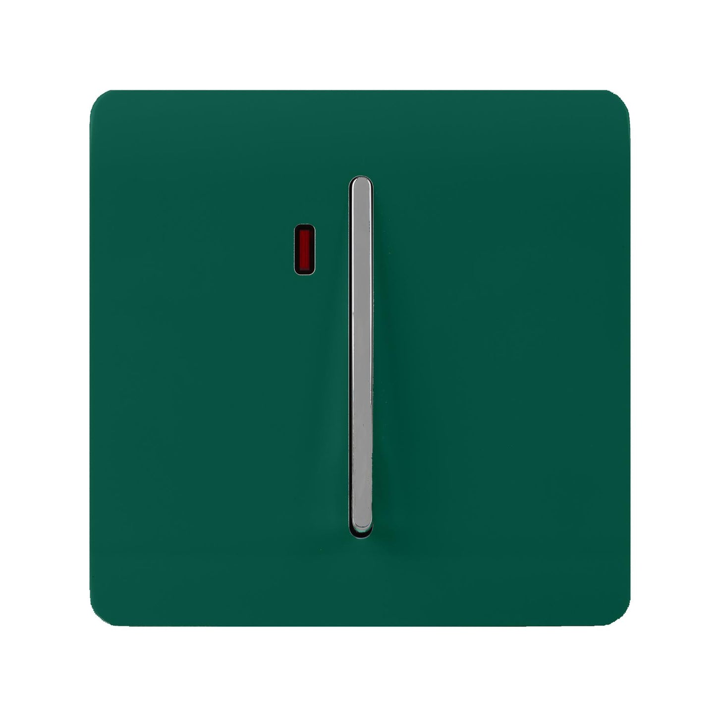 Trendi Artistic Modern Glossy 20 A Tactile Light Switch & Neon Insert Dark Green
