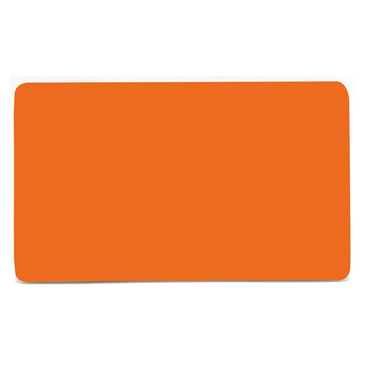 Trendi Switch Artistic Modern Glossy Decorative Screwless Standard Double Wall Blanking Plate for Electrical Sockets, Outlet with Screws in Sunset Orange - ART-2BLKOR