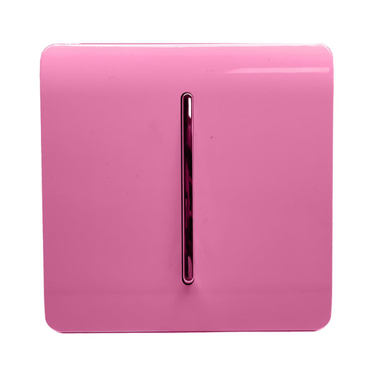 Trendi Artistic Modern Glossy Tactile Auto Retractive Door Bell Pink
