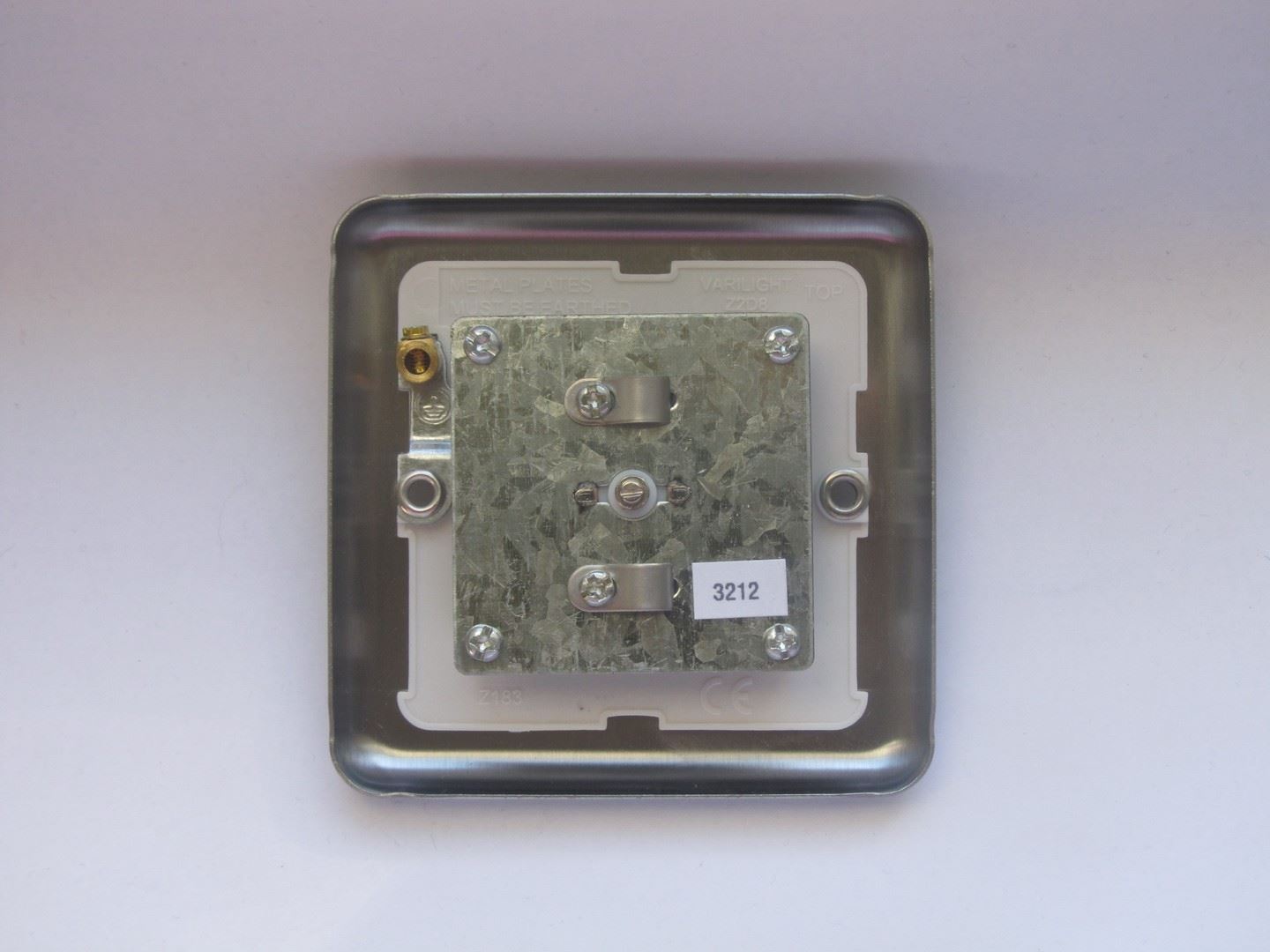 Varilight 1 Gang Co-axial TV Socket Matt Chrome Finish XS8