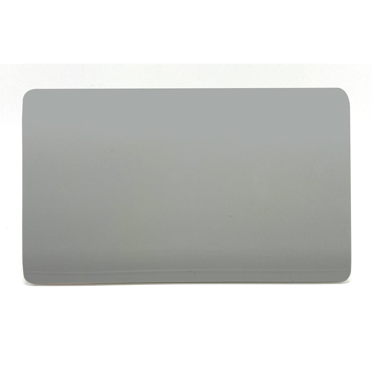 Trendi Switch Artistic Modern Glossy Decorative Screwless Standard Double Wall Blanking Plate for Electrical Sockets, Outlet with Screws in Platinum Silver - ART-2BLKSI
