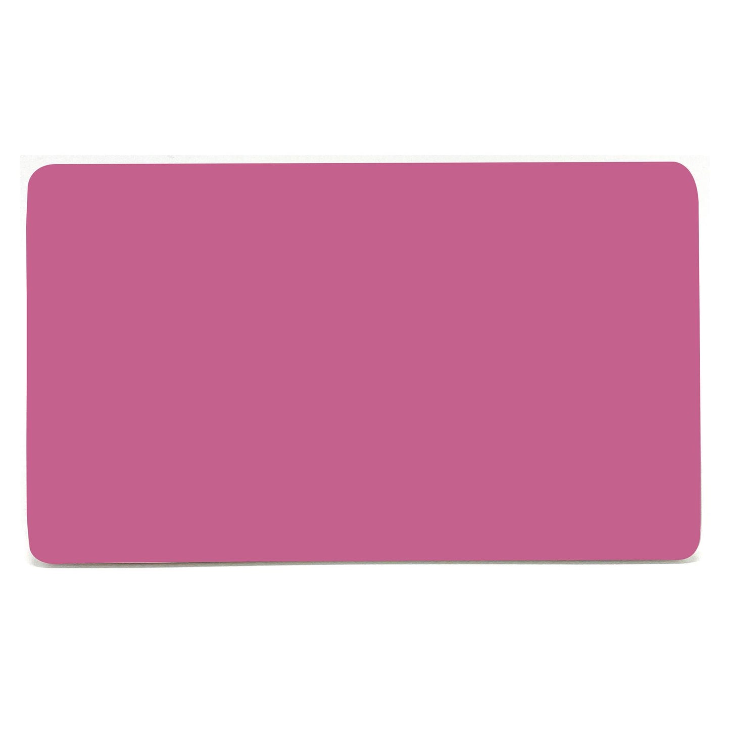 Trendi Switch Artistic Modern Glossy Decorative Screwless Standard Double Wall Blanking Plate for Electrical Sockets, Outlet with Screws in Candy Pink - ART-2BLKPK
