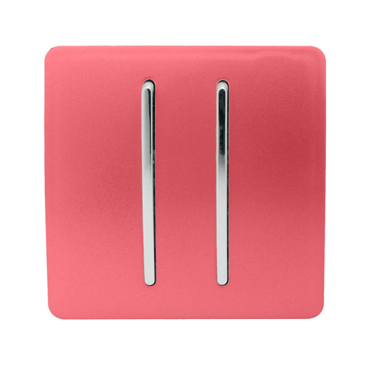 Trendi Artistic Modern Glossy Tactile Auto Retractive 2 Door Bell Switch Strawberry