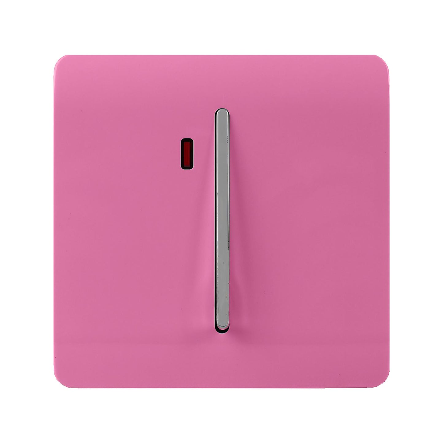 Trendi Artistic Modern Glossy 20 A Tactile Light Switch & Neon Insert Pink