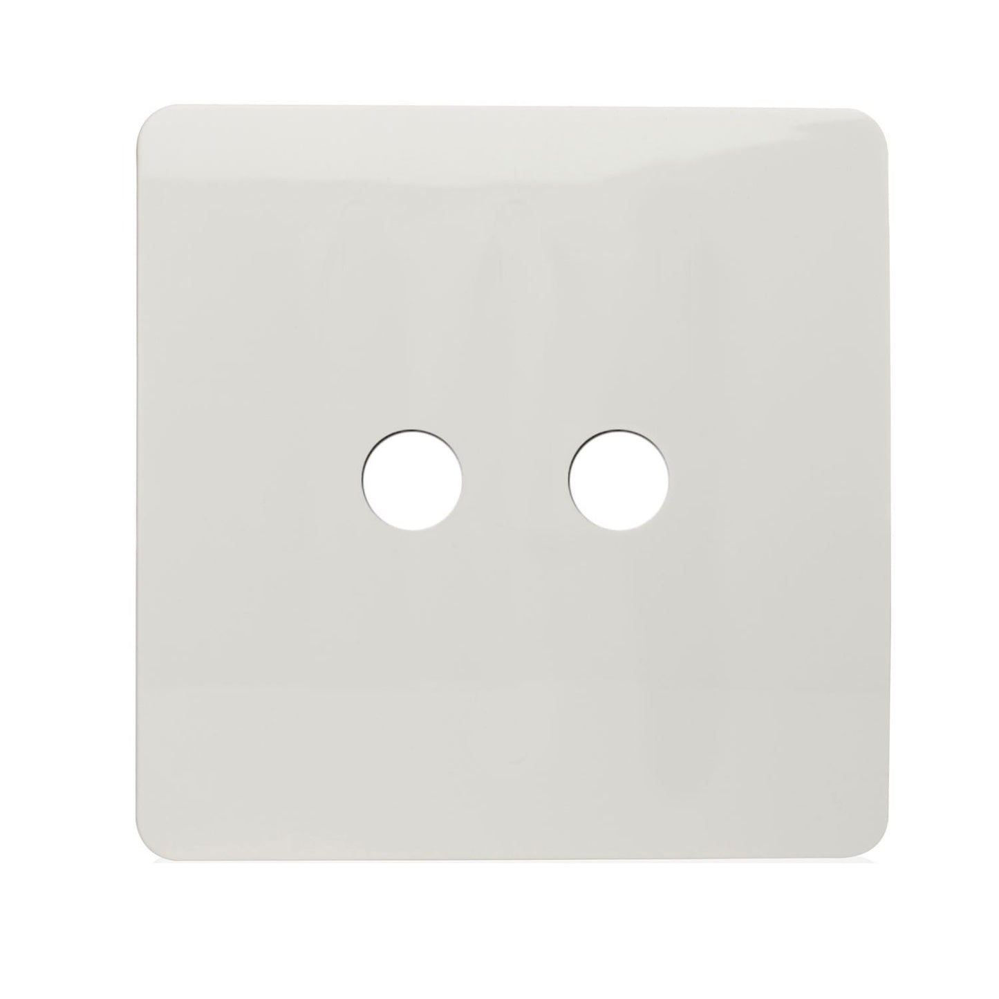 Trendi SPARE FACEPLATE For Artistic Modern 2 Gang TV Socket White ART-2TVSWH-SP