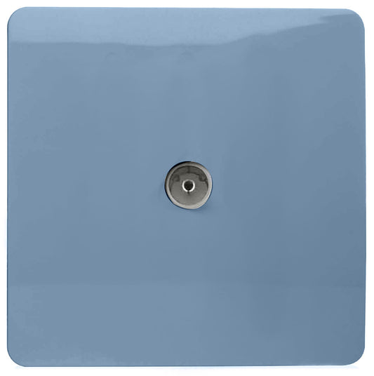 Trendi Artistic Modern Glossy Tactile TV Socket Sky