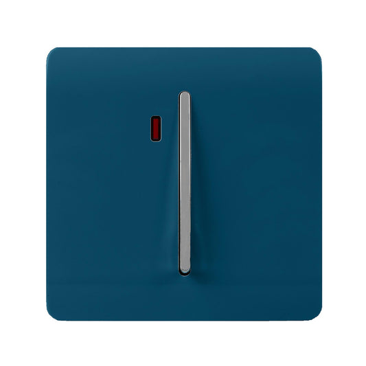 Trendi Artistic Modern Glossy 20 A Tactile Light Switch & Neon Insert Midnight Blue