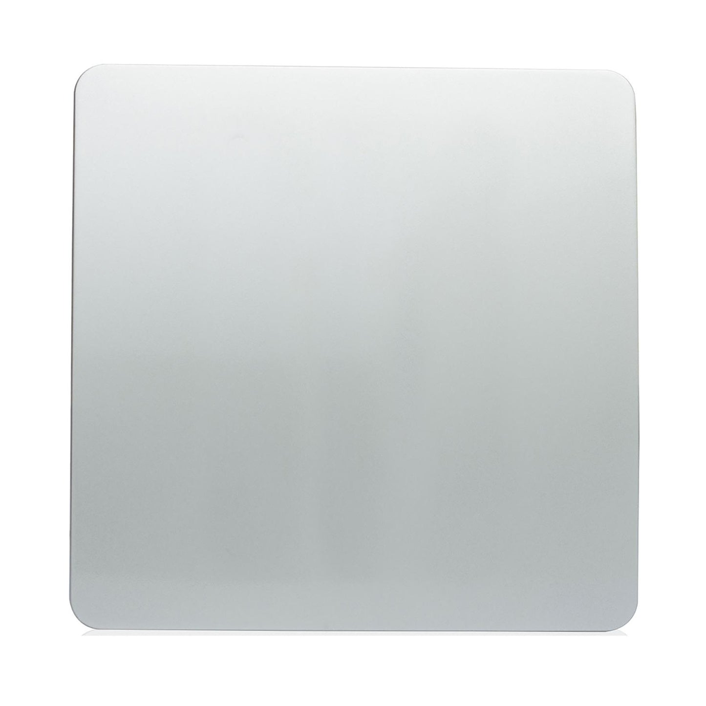 Trendi Switch Artistic Modern Glossy Decorative Screwless Standard Single Wall Blanking Plate for Electrical Sockets, Outlet with Screws in Platinum Silver - ART-BLKSI