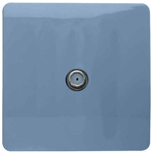Trendi 1 Gang Artistic Modern Glossy Screwless Television Satellite Socket Sky