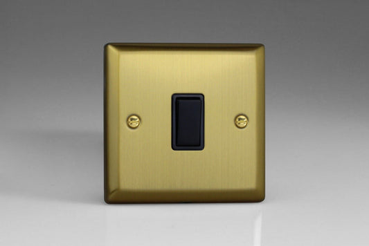 Varilight 1-Gang 10A 1- or 2-Way Rocker Switch Brushed Brass