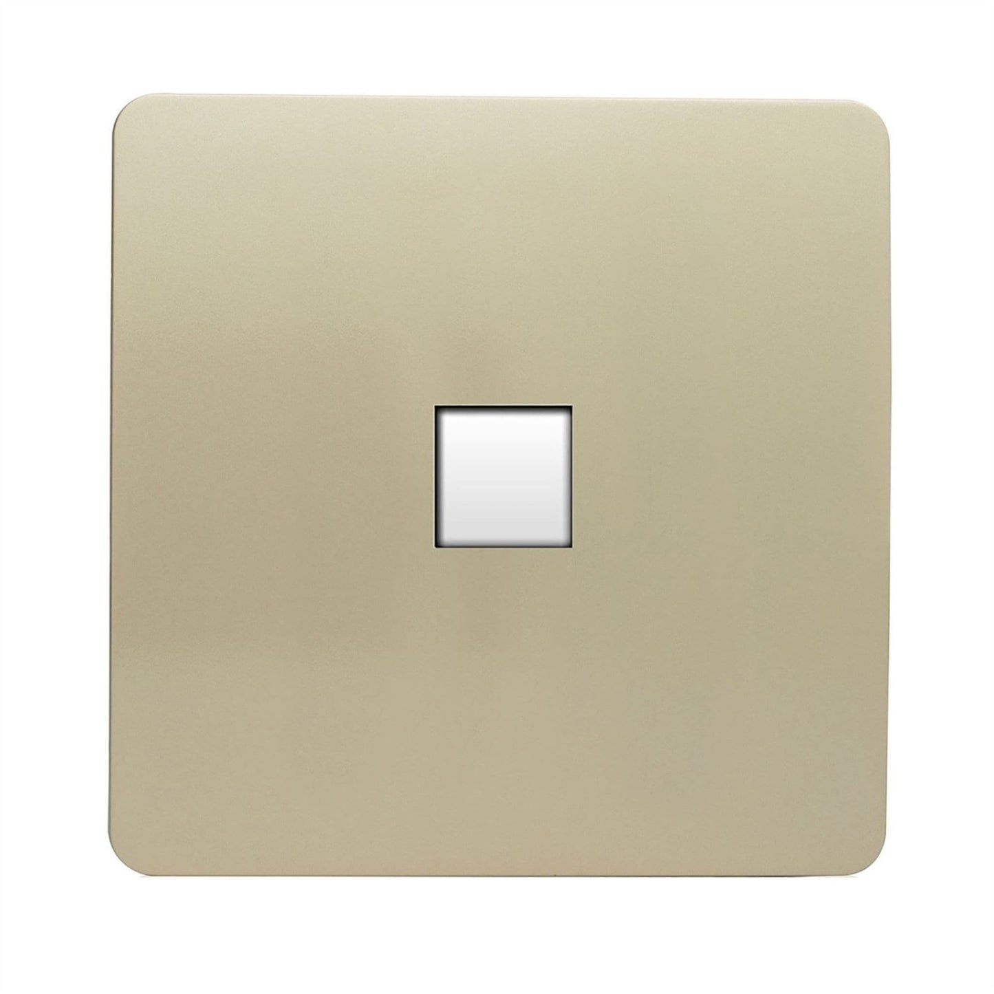 Trendi Switch 1 Gang RJ45 Cat 6 Modern Designer PC Ethernet Socket in Champagne Gold