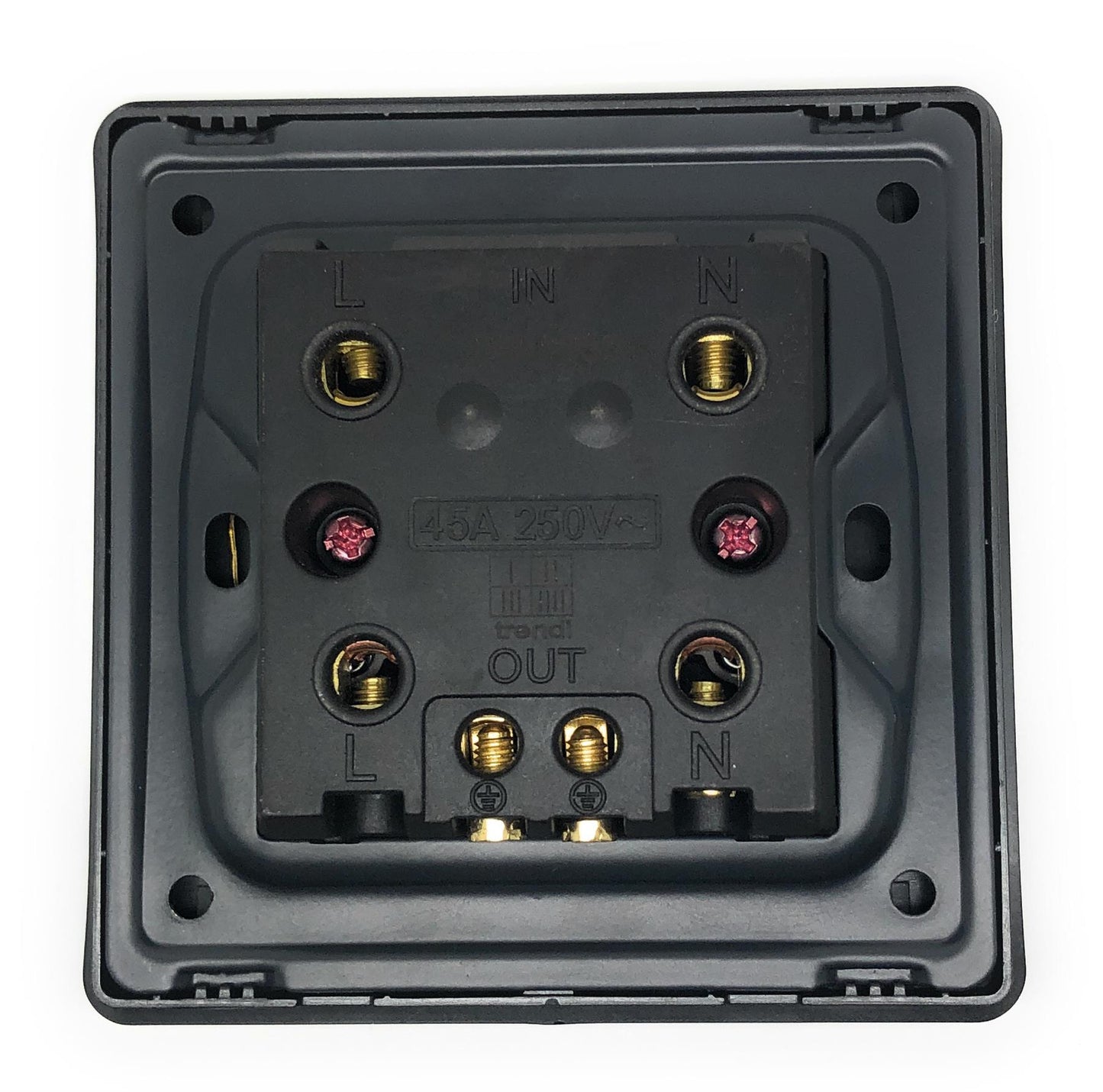 Trendi Artistic Modern 45 A Cooker Light Switch & Neon Insert Gold ART-WHS2GO