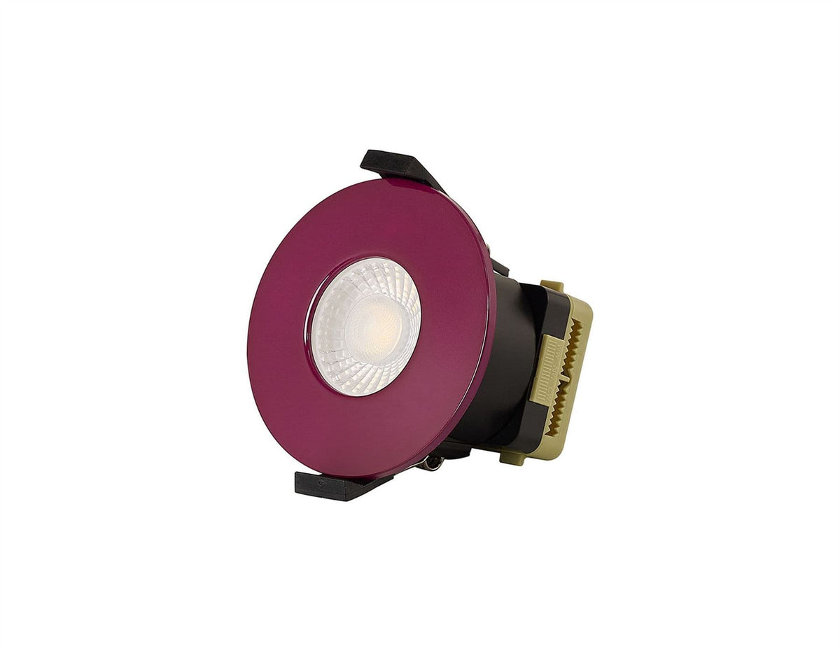 Trendi Trendi Switch Dimmable IP65 CCT LED Fire Rated Downlight in Plum Purpl ...