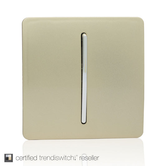 Trendi 1 Gang Retractive Switch Gold