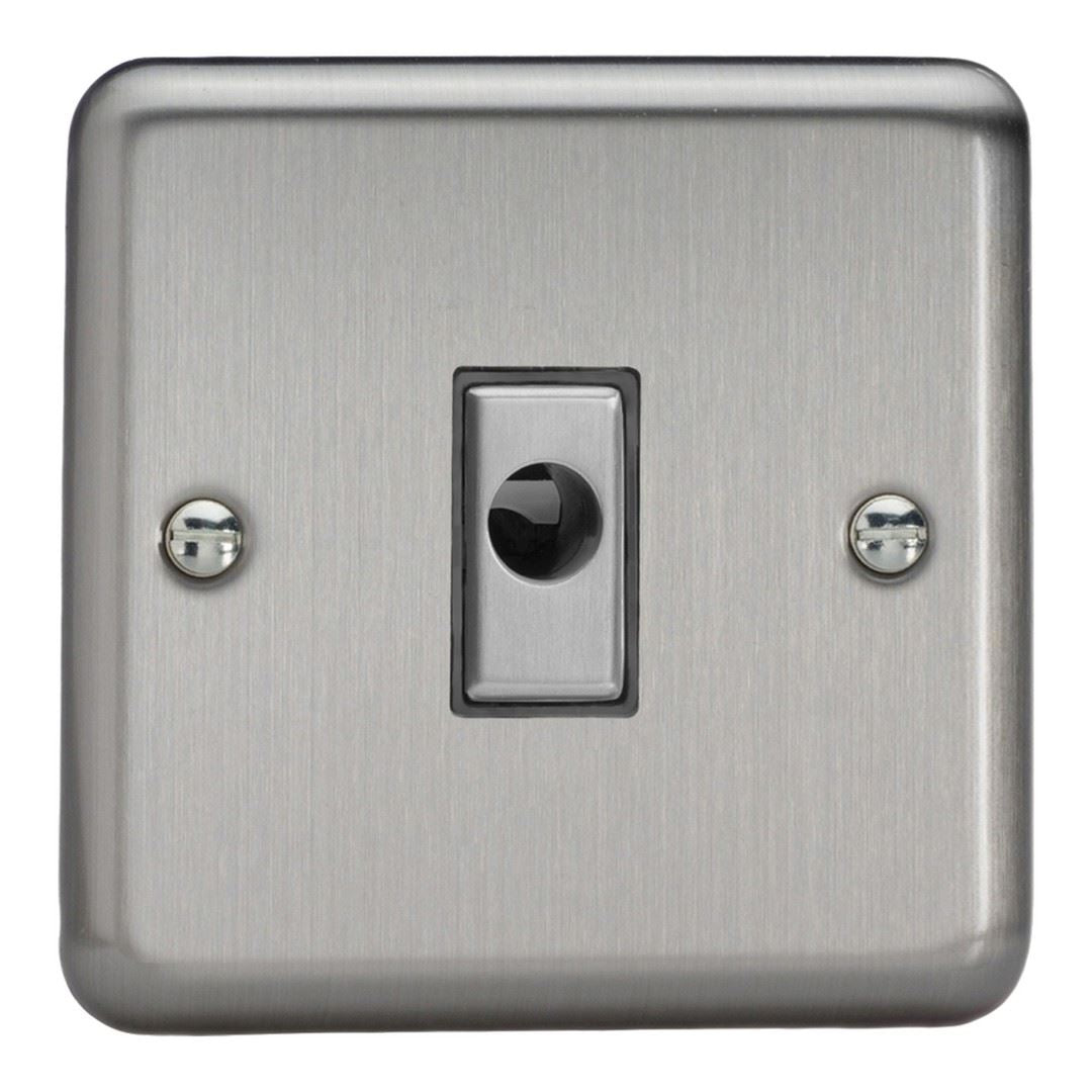Varilight 1 Gang Flex Outlet Plate Matt Chrome XSFOD
