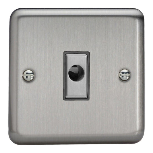 Varilight 1 Gang Flex Outlet Plate Matt Chrome XSFOD