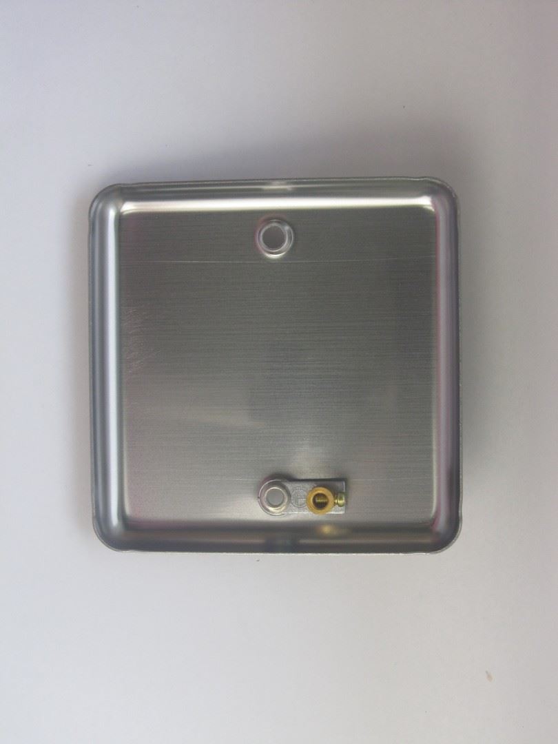 Varilight Single Blank Plate Matt Chrome Finish XSSB