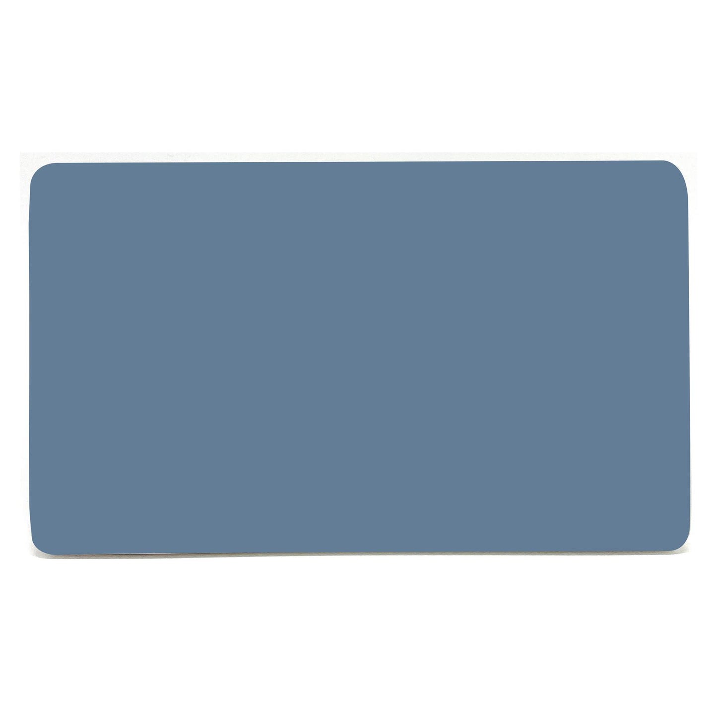 Trendi Switch Artistic Modern Glossy Decorative Screwless Standard Double Wall Blanking Plate for Electrical Sockets, Outlet with Screws in Sky Blue - ART-2BLKSK