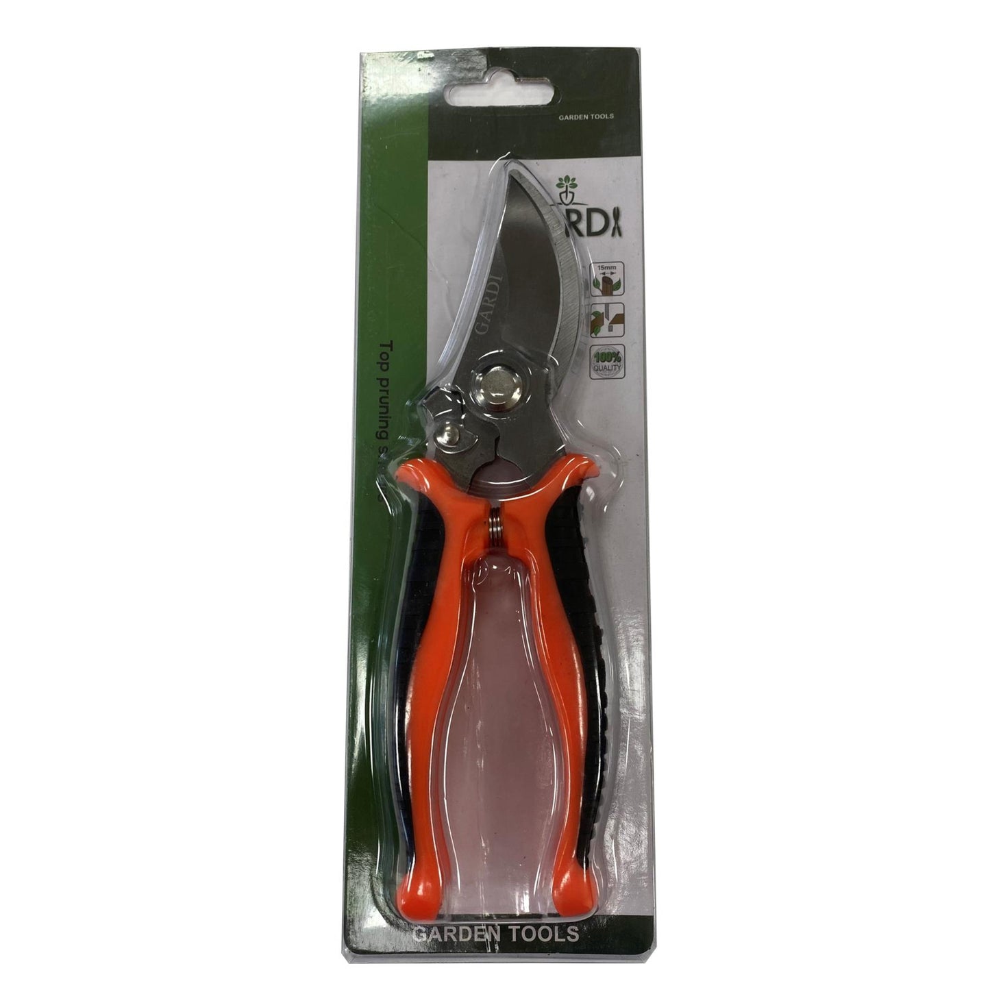 Gardi Orange Hand Held Pruning Secateurs with Locking Mechanism