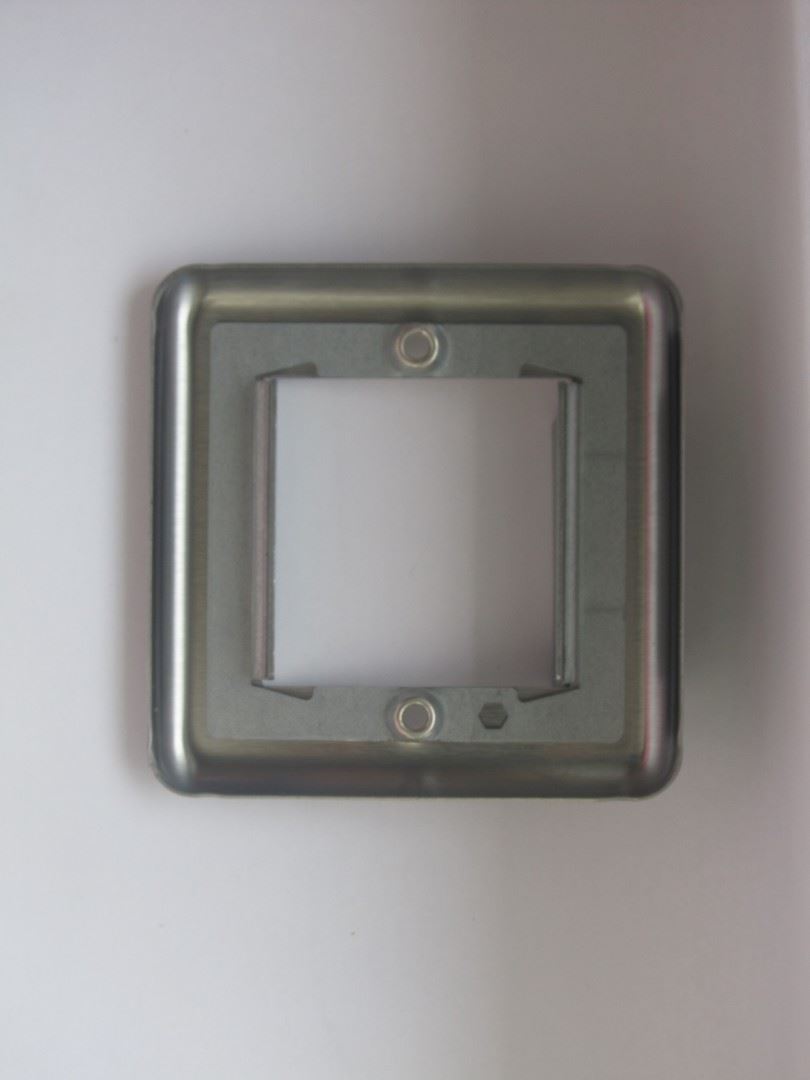 Varilight 2 Gang Datagrid Face Plate (For 2 Data Modules) Matt Chrome XSG2